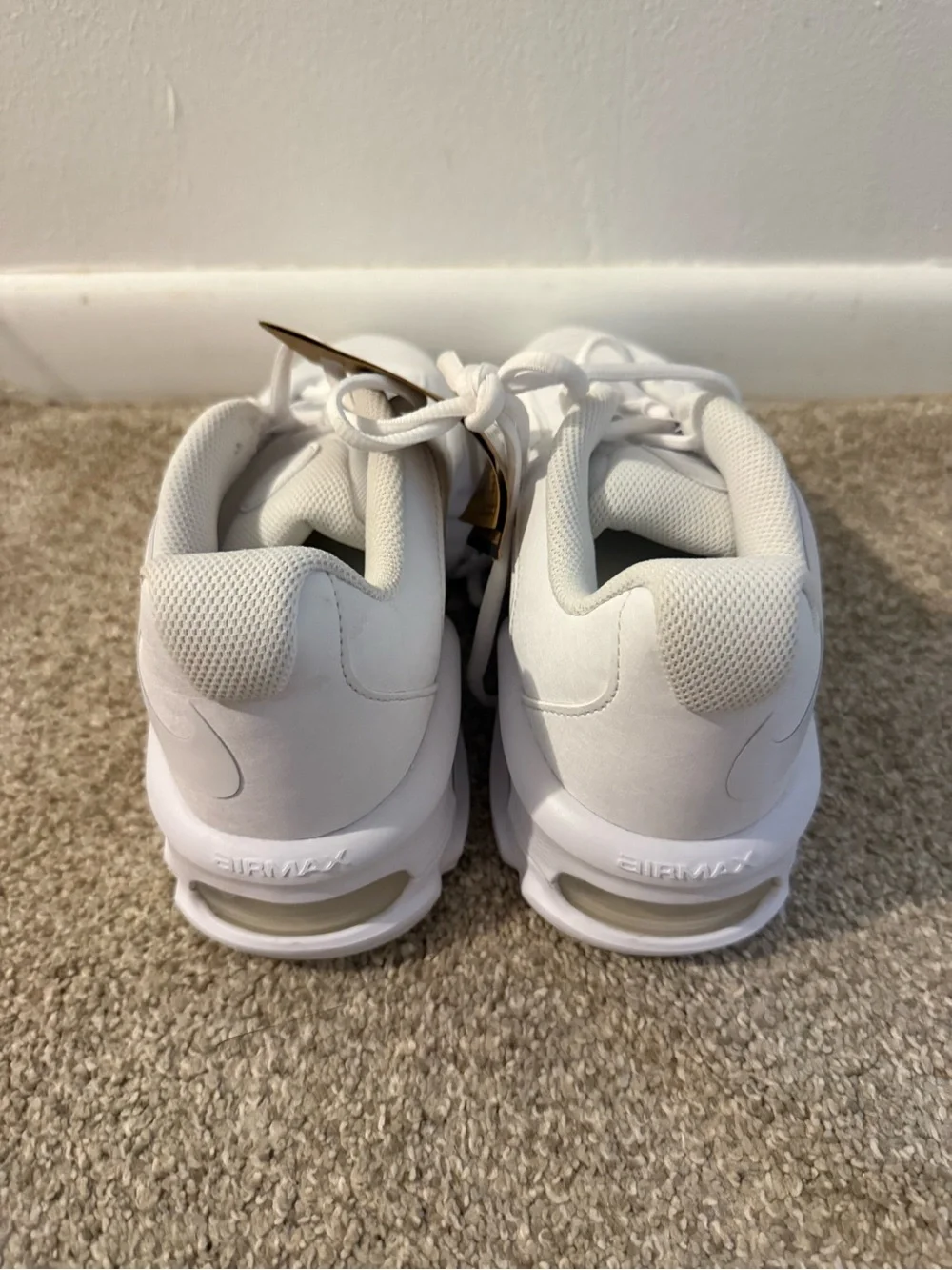 Women's Airmax Fire All-White Athletic Sneakers
